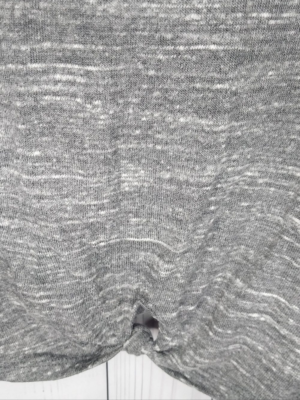 Dolan Athropologie Gray Knit Long-Sleeve Cozy Soft Twist-Hem Casual Chic Dress - Picture 6 of 9